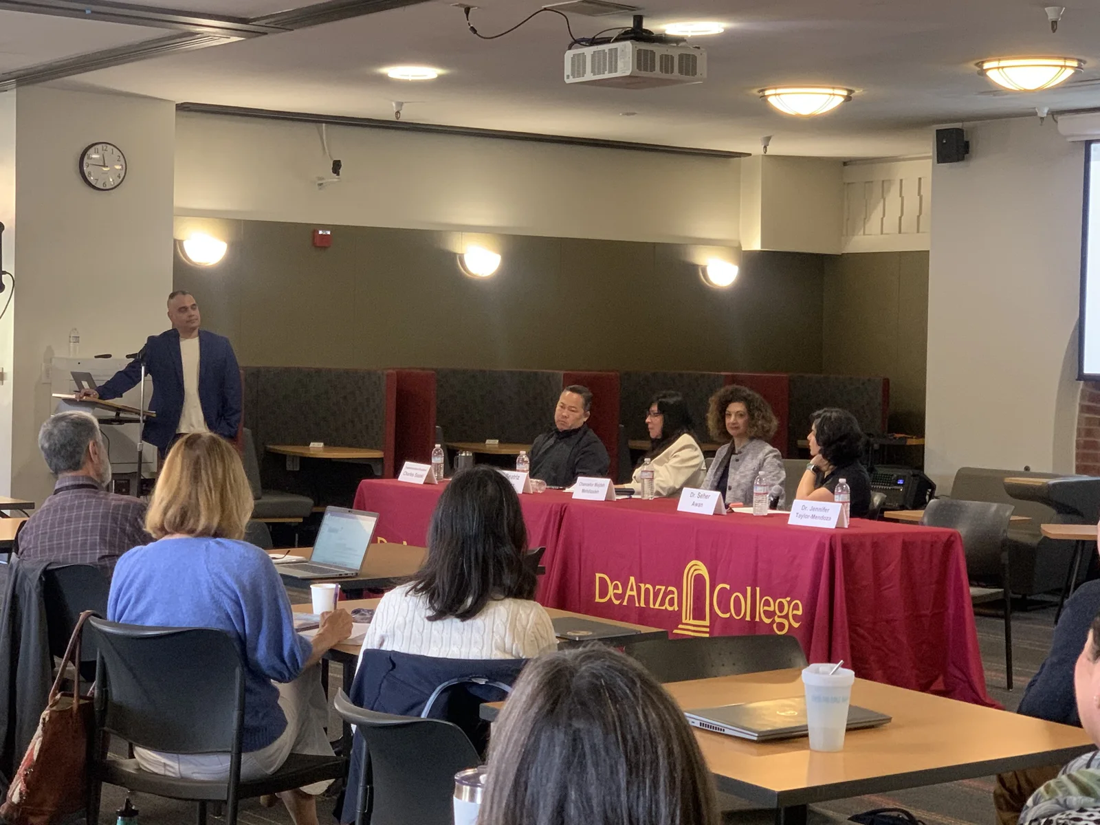 A staff leadership training session at the De Anza College Student Center